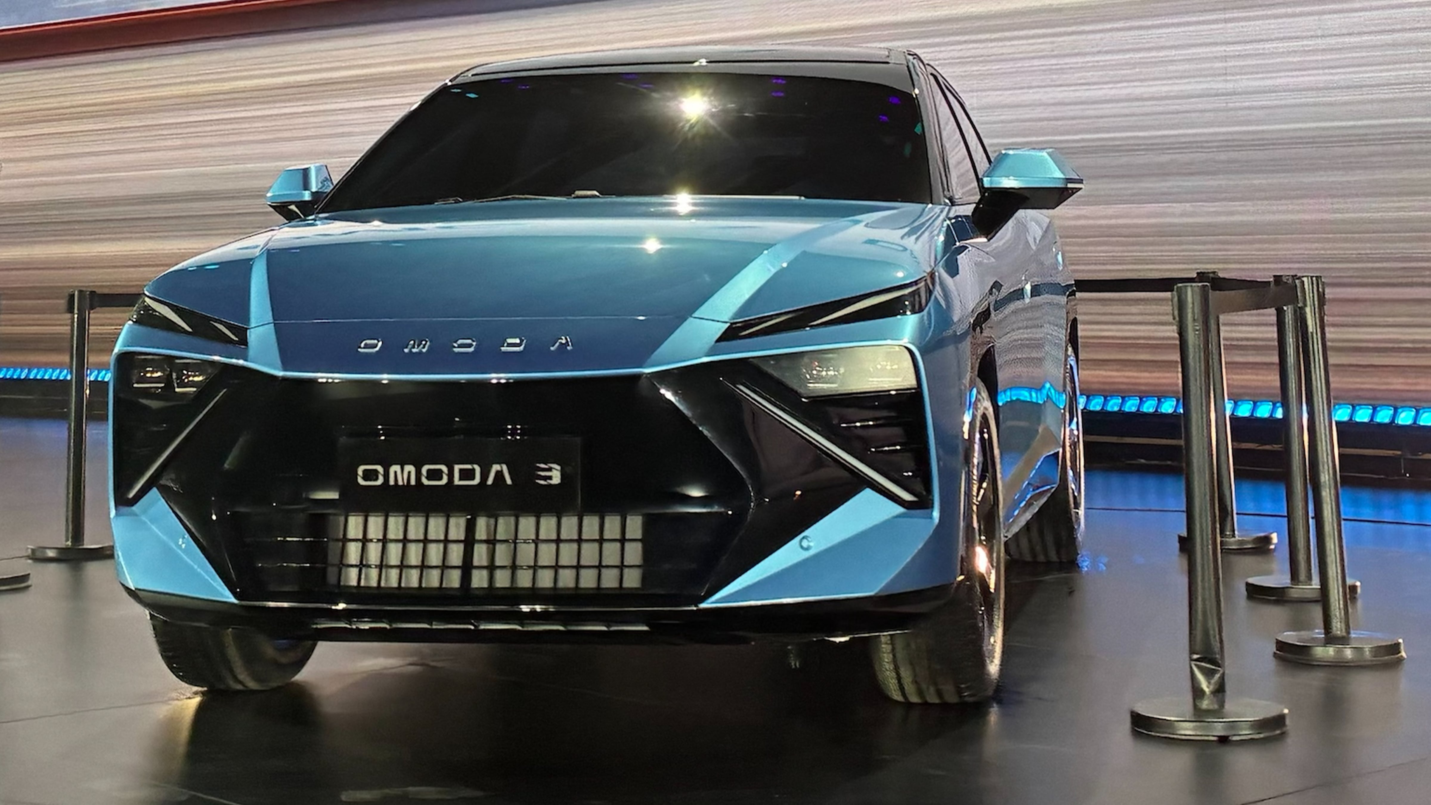 Front view of the Omoda 3 from the 2025 Shanghai auto show