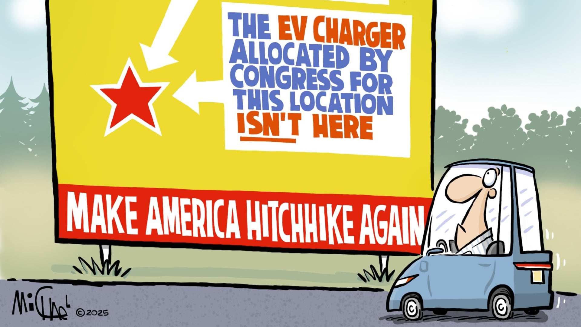 Leo Michael cartoon: Where your chargers aren’t